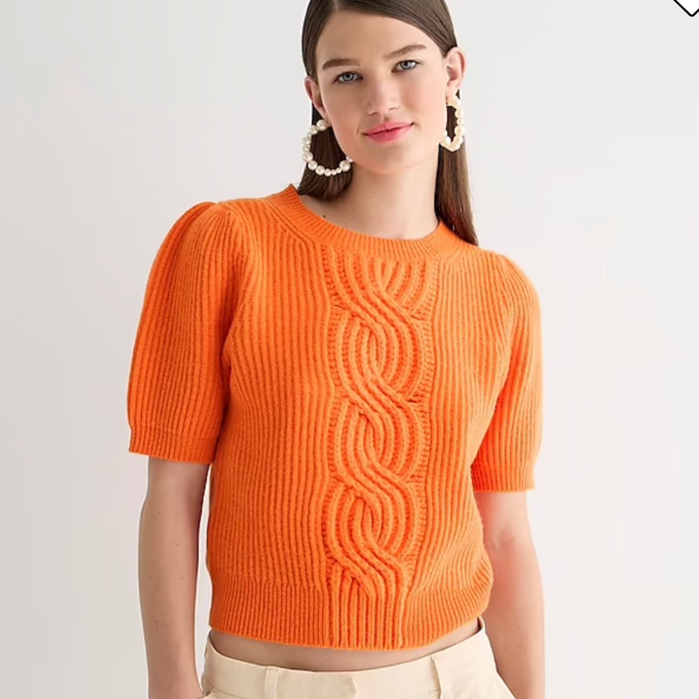 Jcrew wool-cashmere crewneck sweater